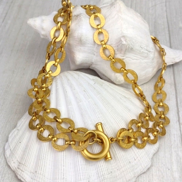 Cleopatra Pirate Treasure Vibe It's-That-Gorgeous 2 Layer Choker Necklace - Picture 5 of 11